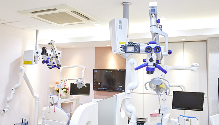 最新鋭の医療機器と設備で行う、再発の少ない精密な歯科治療